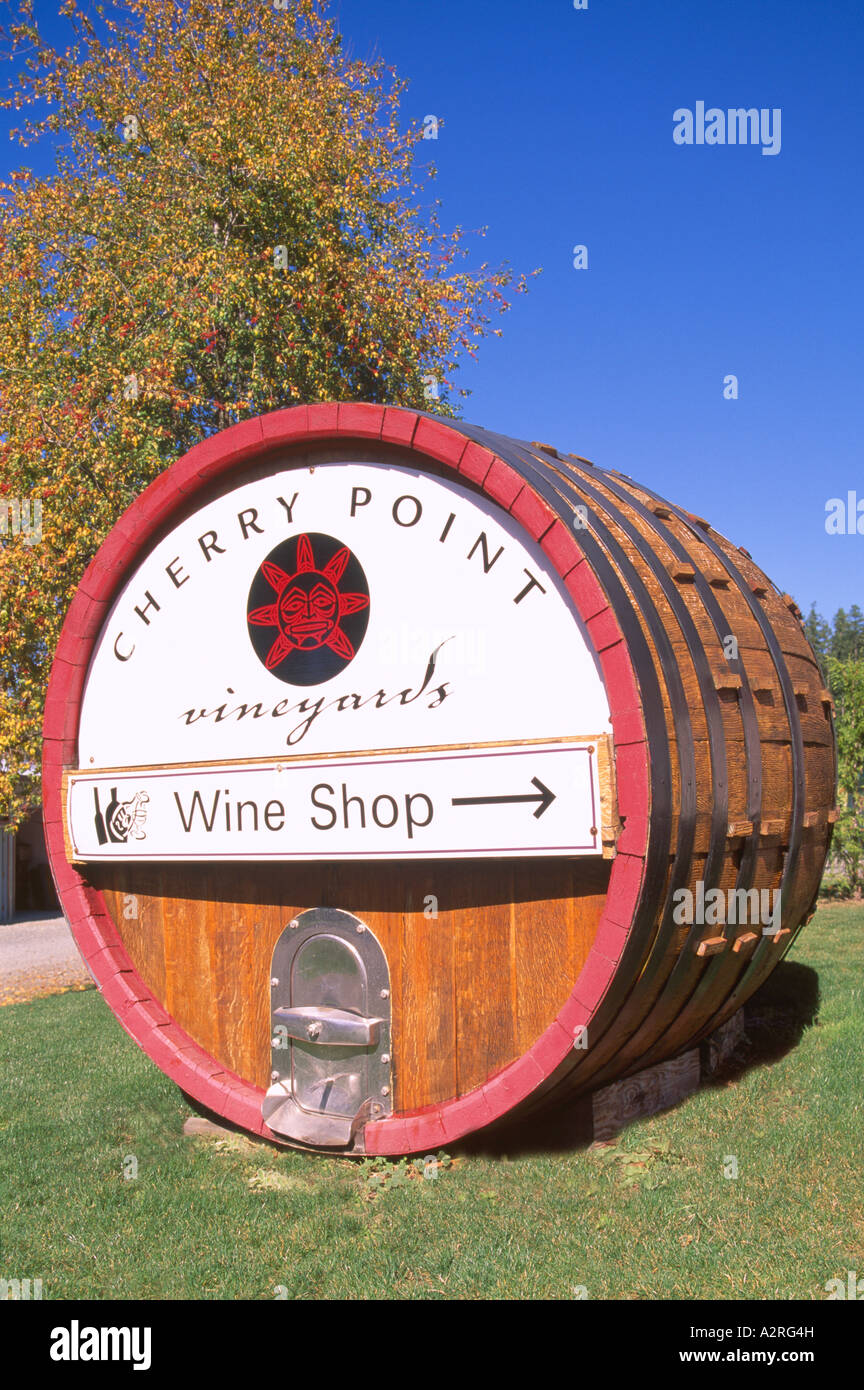 Cherry Point Vineyards and Winery, Cobble Hill, Cowichan Valley, l'île de Vancouver, BC, British Columbia, Canada Banque D'Images