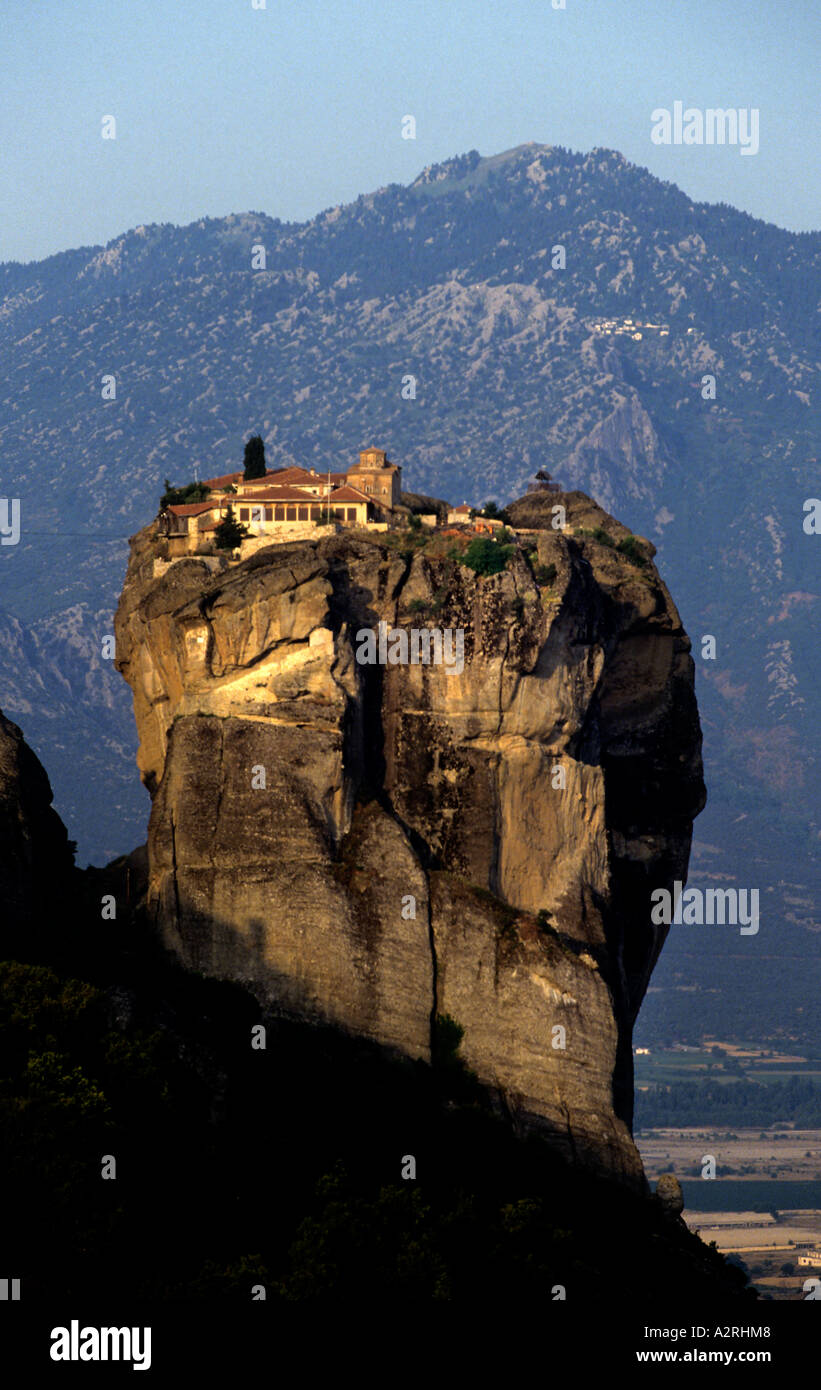 Monastère Vaarlam Monastères des Météores Macédoine Grèce Banque D'Images
