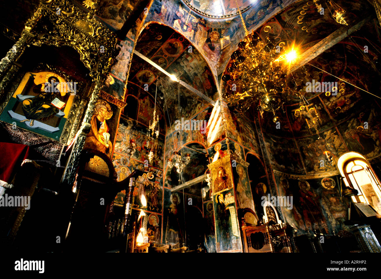 Grèce Monastère, Rousanou, la religion, la Grèce, sainte, terre, ch Banque D'Images