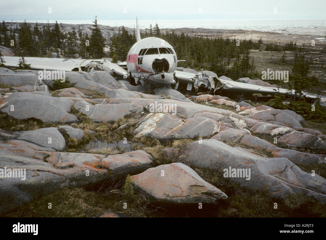 Plane Wreck Churchill Manitoba Canada Banque D'Images