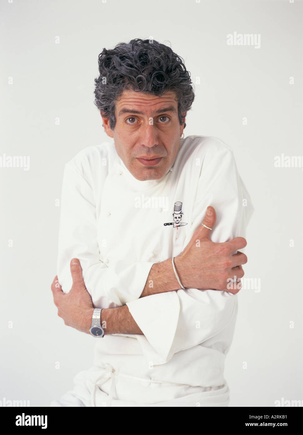 Chef de l'écrivain Anthony Bourdain confidentielle cuisine aventures dans les bas-fonds culinaire 2000 Banque D'Images
