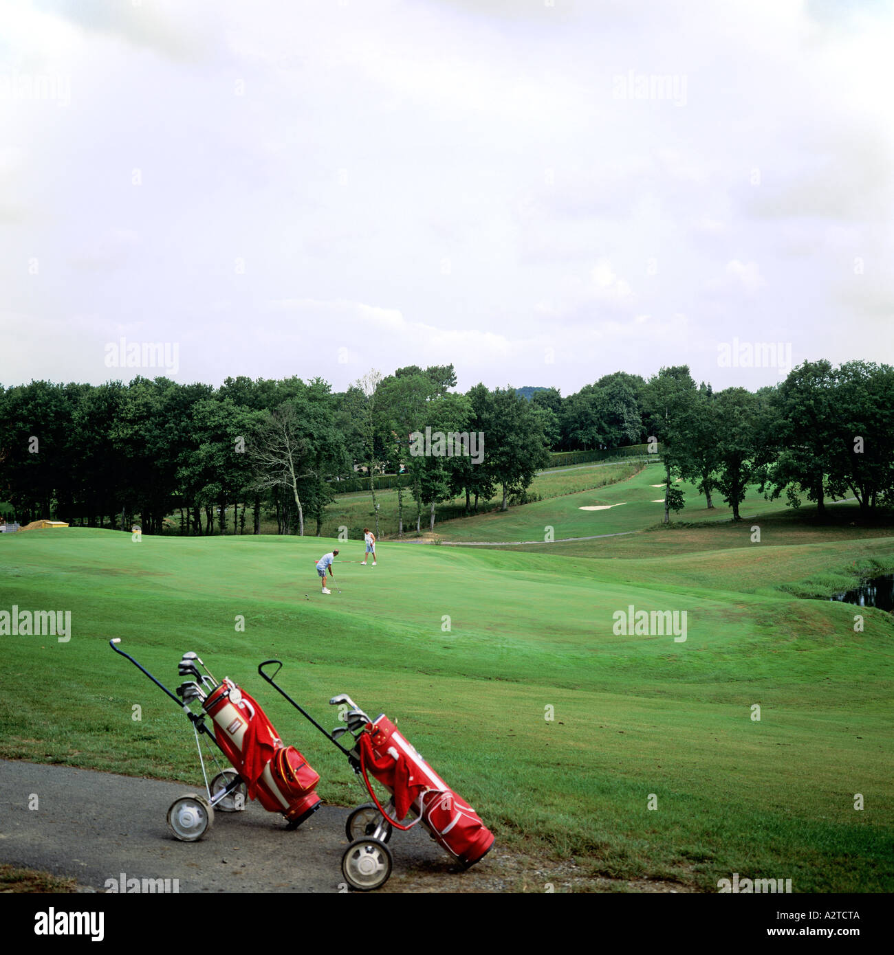TERRAIN DE GOLF CONÇU PAR RONALD FREAM ARCANGUES PAYS BASQUE PYRÉNÉES ATLANTIQUES FRANCE EUROPE Banque D'Images