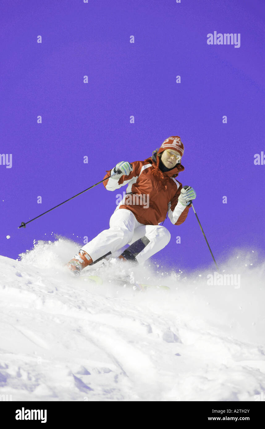 Les courses de ski alpin, de l'Autriche, Alpes Banque D'Images