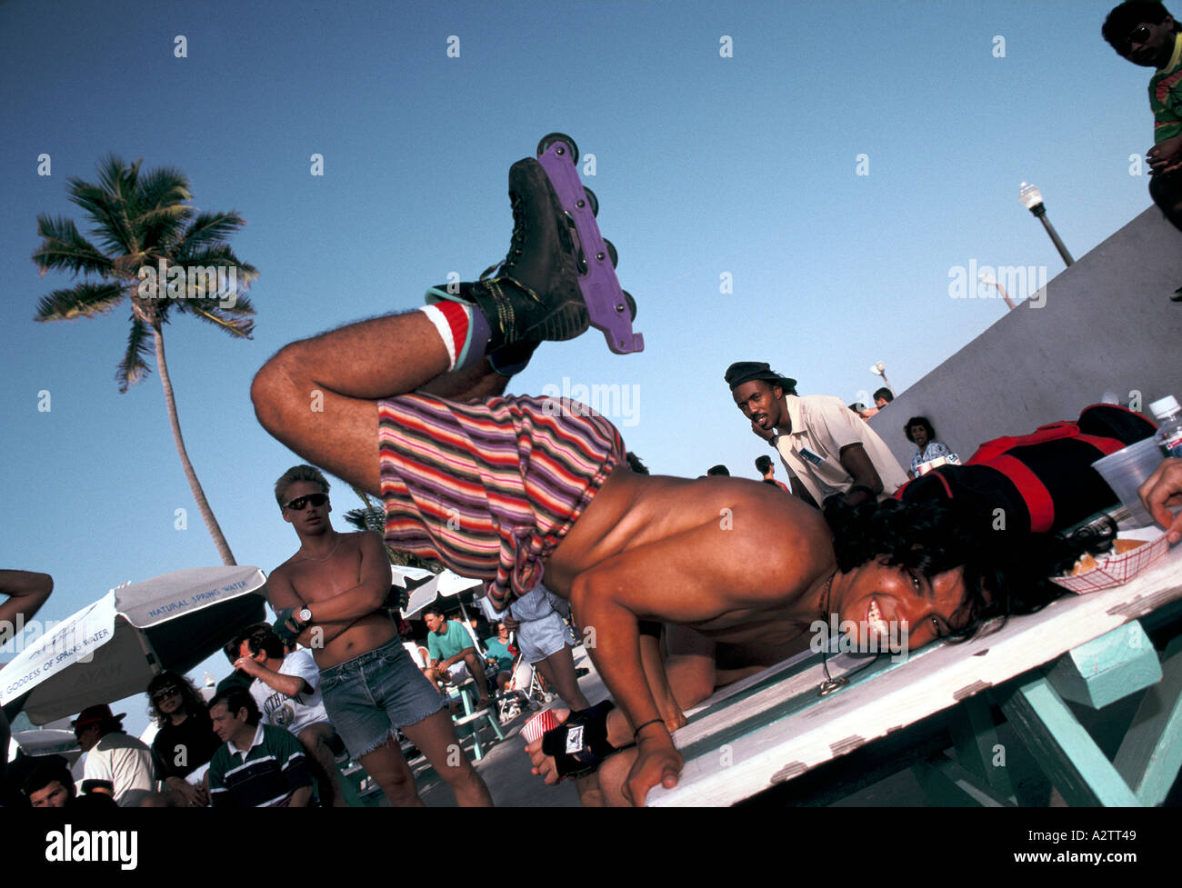 Miami florida usa Miami beach Collins Ave Banque D'Images