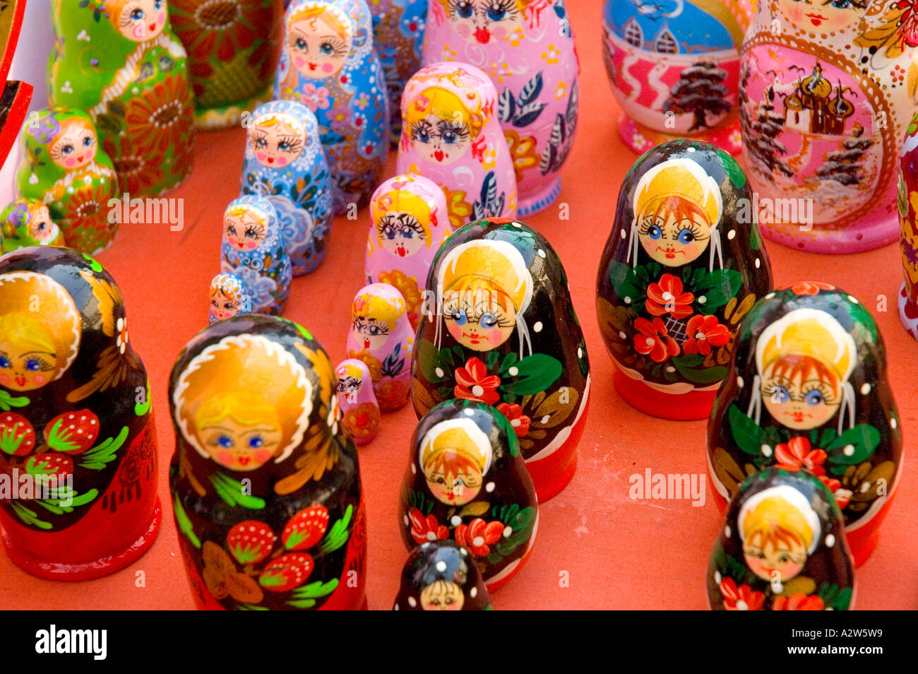 Matrioshka Dolls Russie Banque D'Images