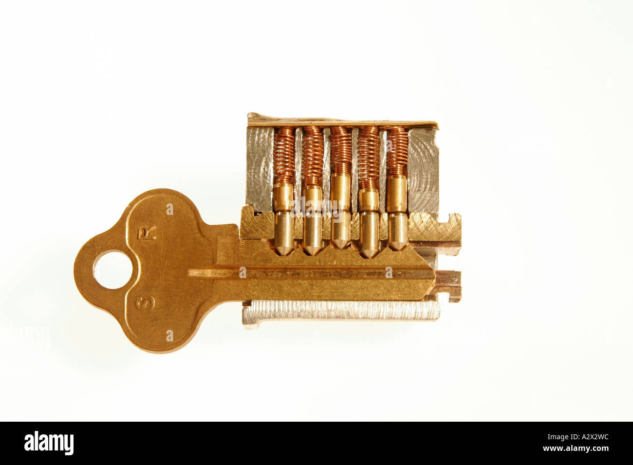 Serrure & clé Banque D'Images