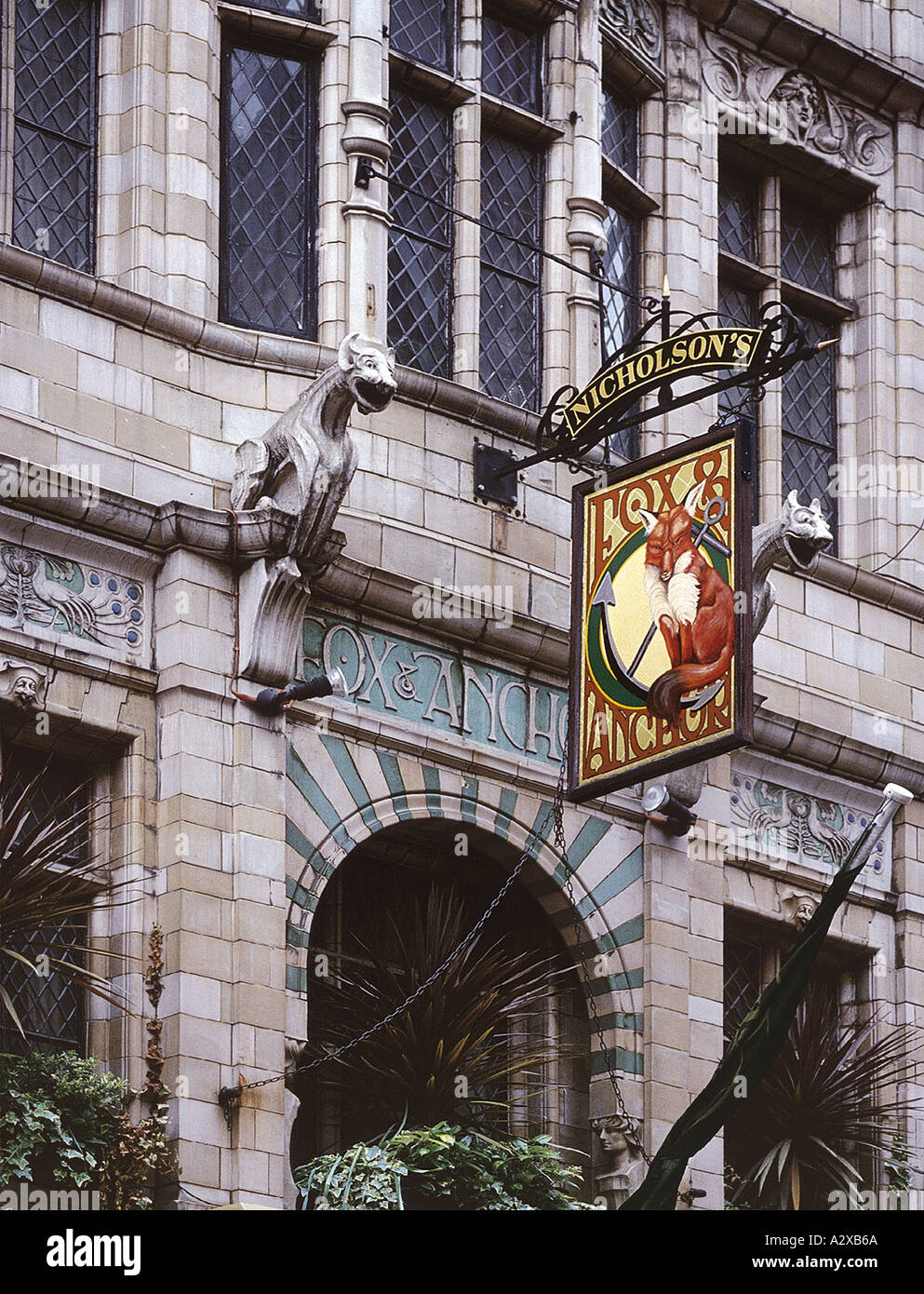 Le Fox and Anchor House Public Art Nouveau Smithfields Londres Banque D'Images