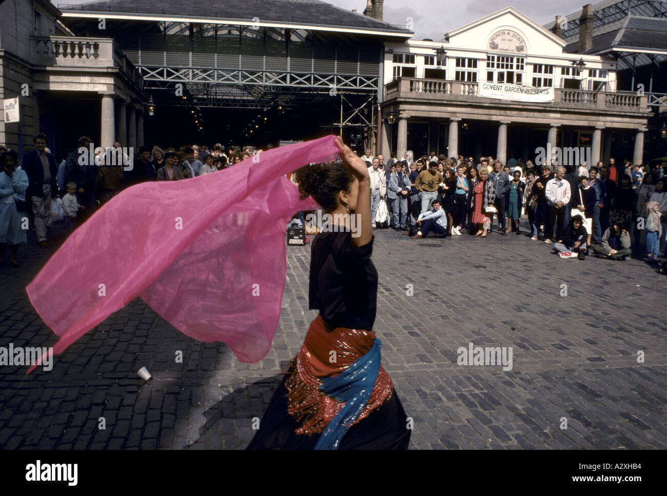 Les danseurs de rue Covent garden 1992 Banque D'Images