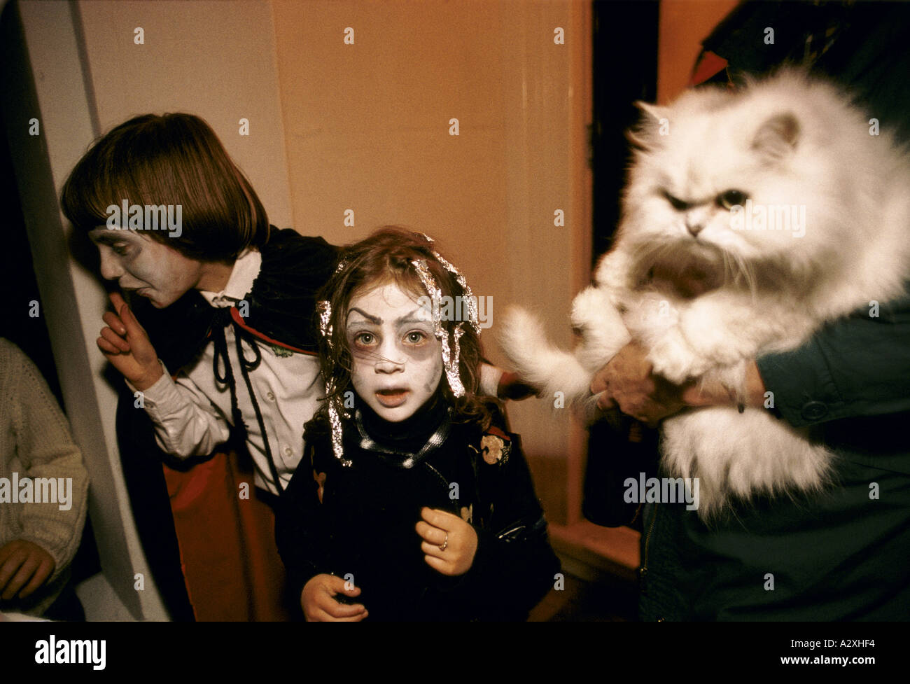 Trick or Treat haloween le nord de Londres 1994 Banque D'Images