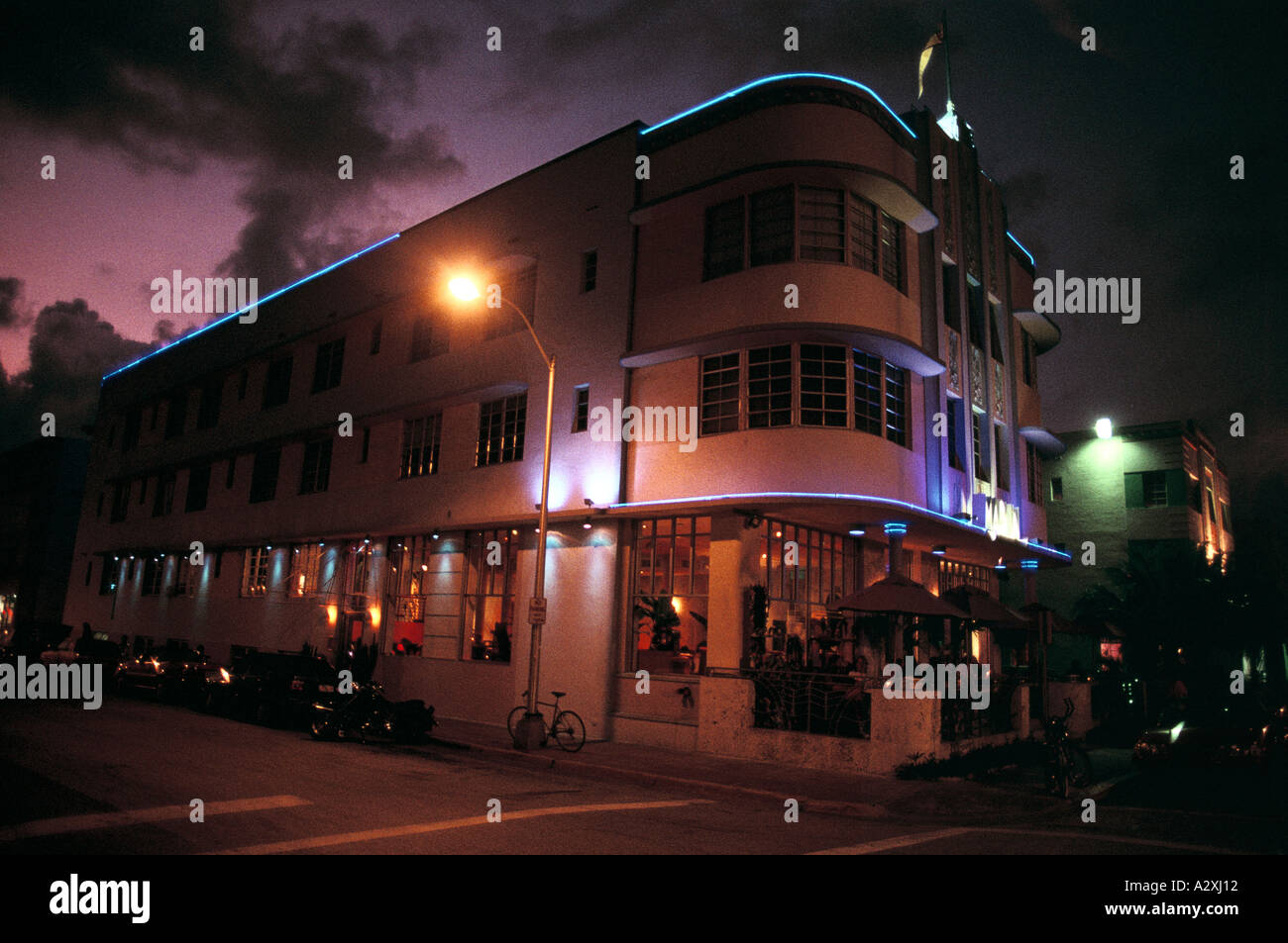 Collins Avenue Miami Beach Florida 1992 Banque D'Images