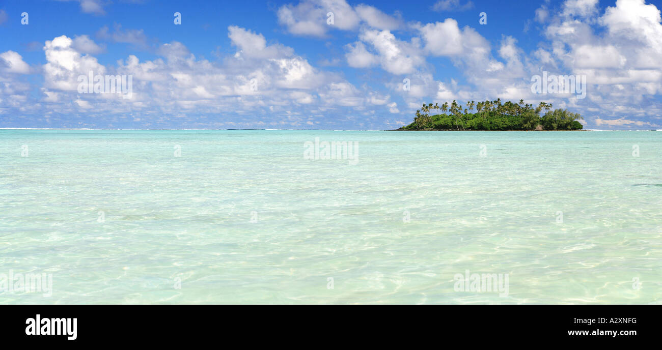 Taakoka Motu de Muri Beach Rarotonga iles Cook Banque D'Images