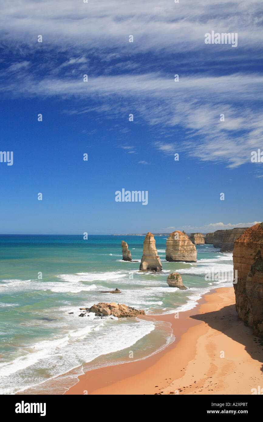 12 apôtres - Port Campbell National Park - Great Ocean Road Victoria - Australie du Sud Banque D'Images