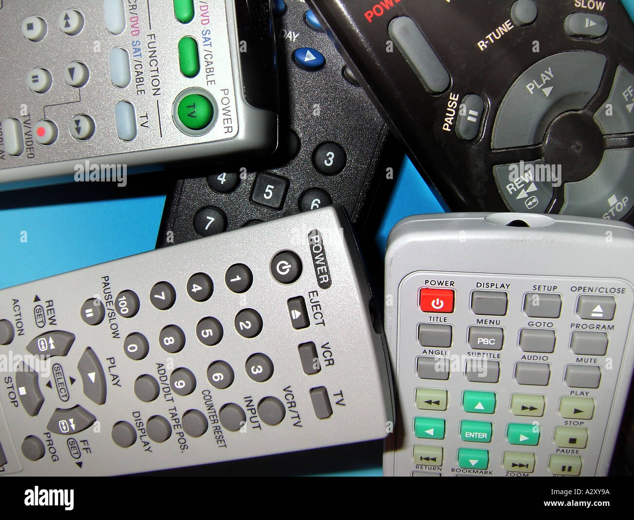 Les dispositifs de commande à distance électronique Banque D'Images