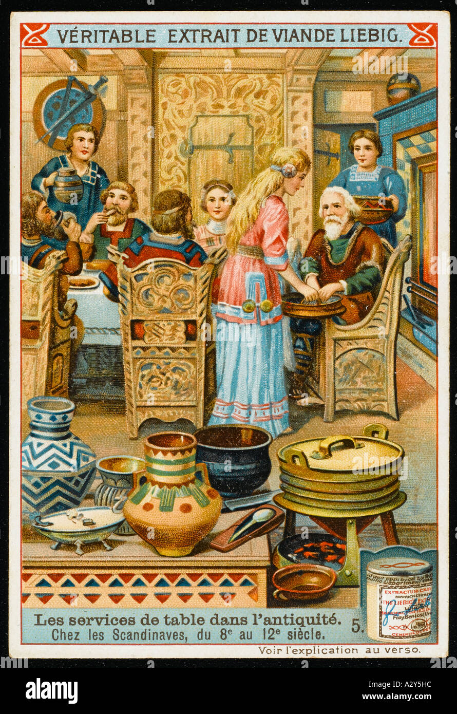 Les scandinaves au Banquet Banque D'Images