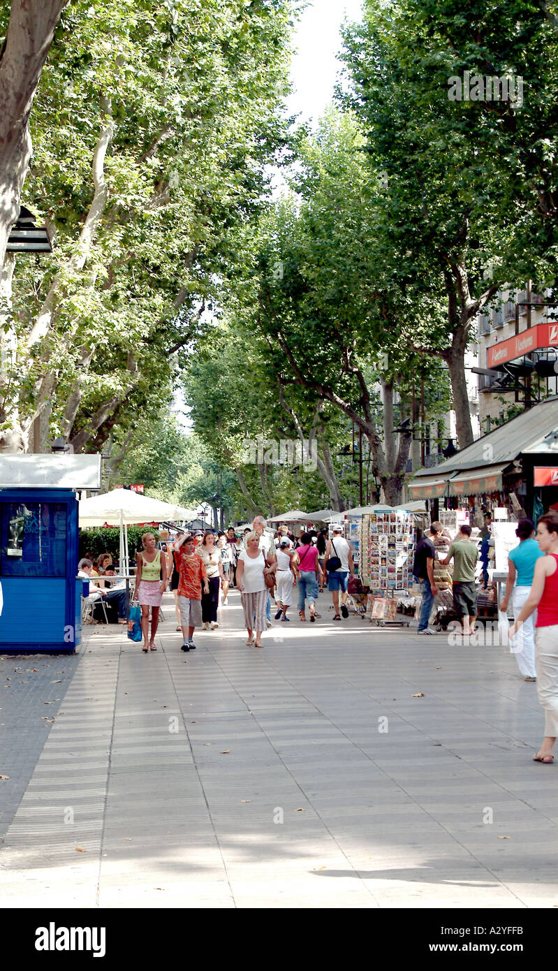 La Rambla Barcelona Banque D'Images