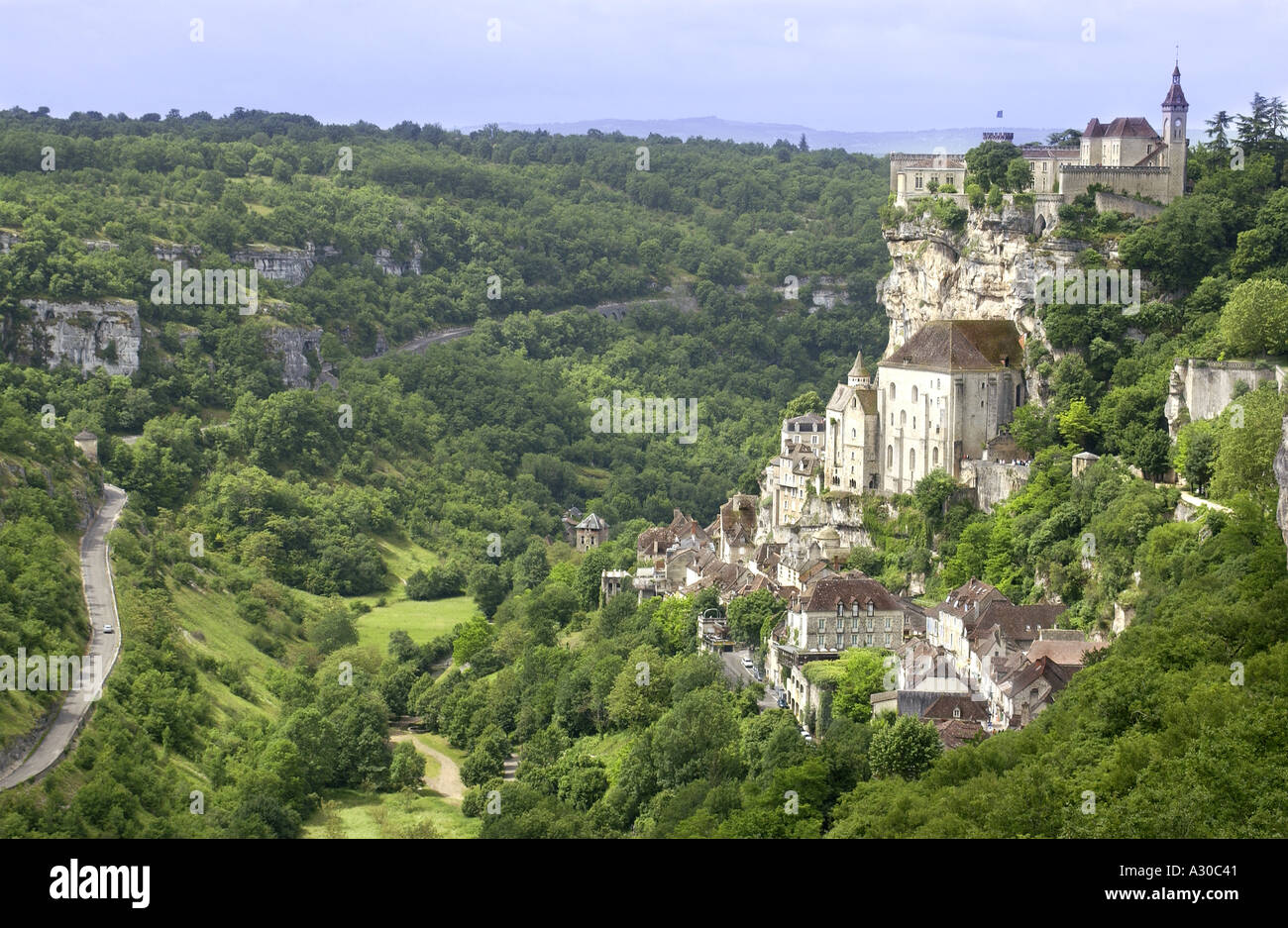 Rocamadour en Lot région de France Banque D'Images Rocamadour en Lot région de France Banque D'Images