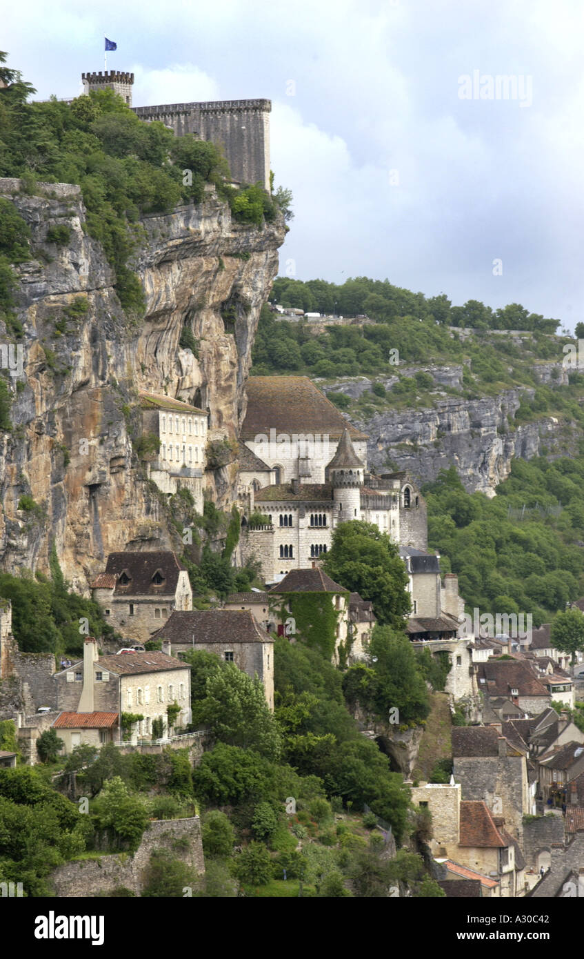 Rocamadour dans le lot région de France Banque D'Images