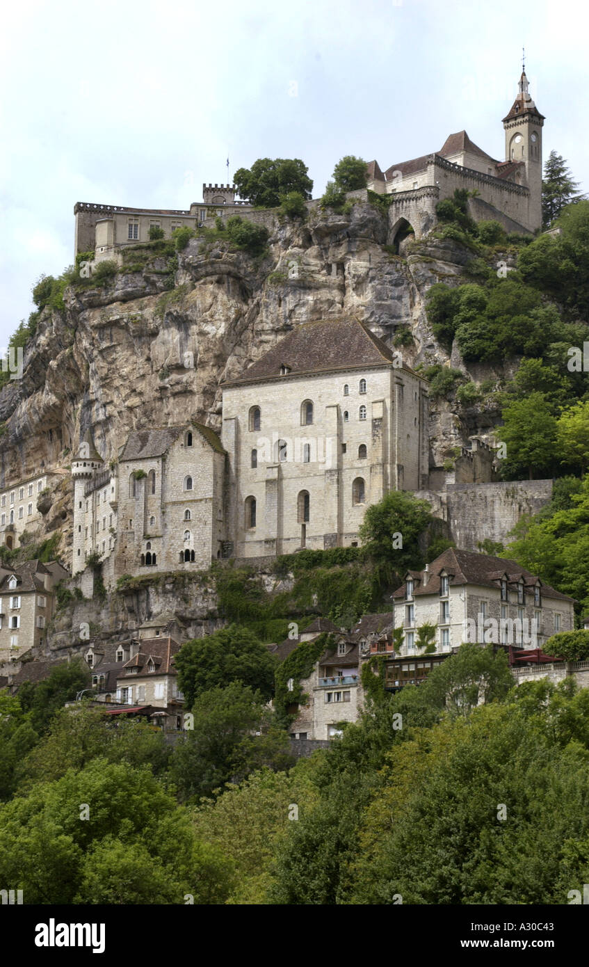 Rocamadour dans le lot région de France Banque D'Images