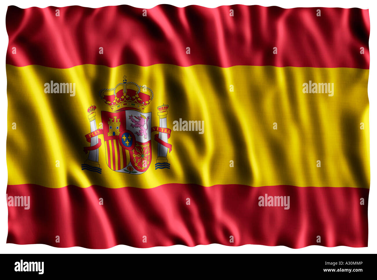 Drapeau national de l'Espagne Banque D'Images