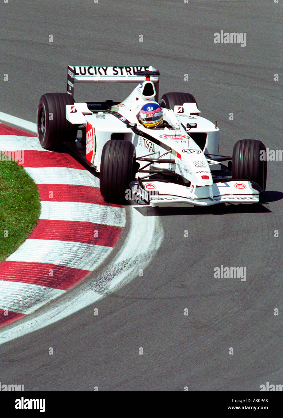 Jacques Villeneuve en qualifications au Grand Prix de Montréal Banque D'Images