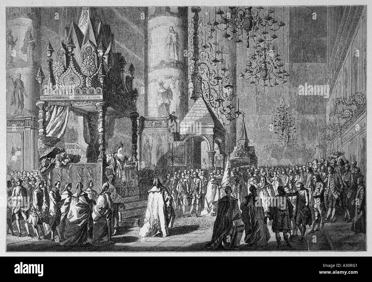 Catherine II Coronation Banque D'Images