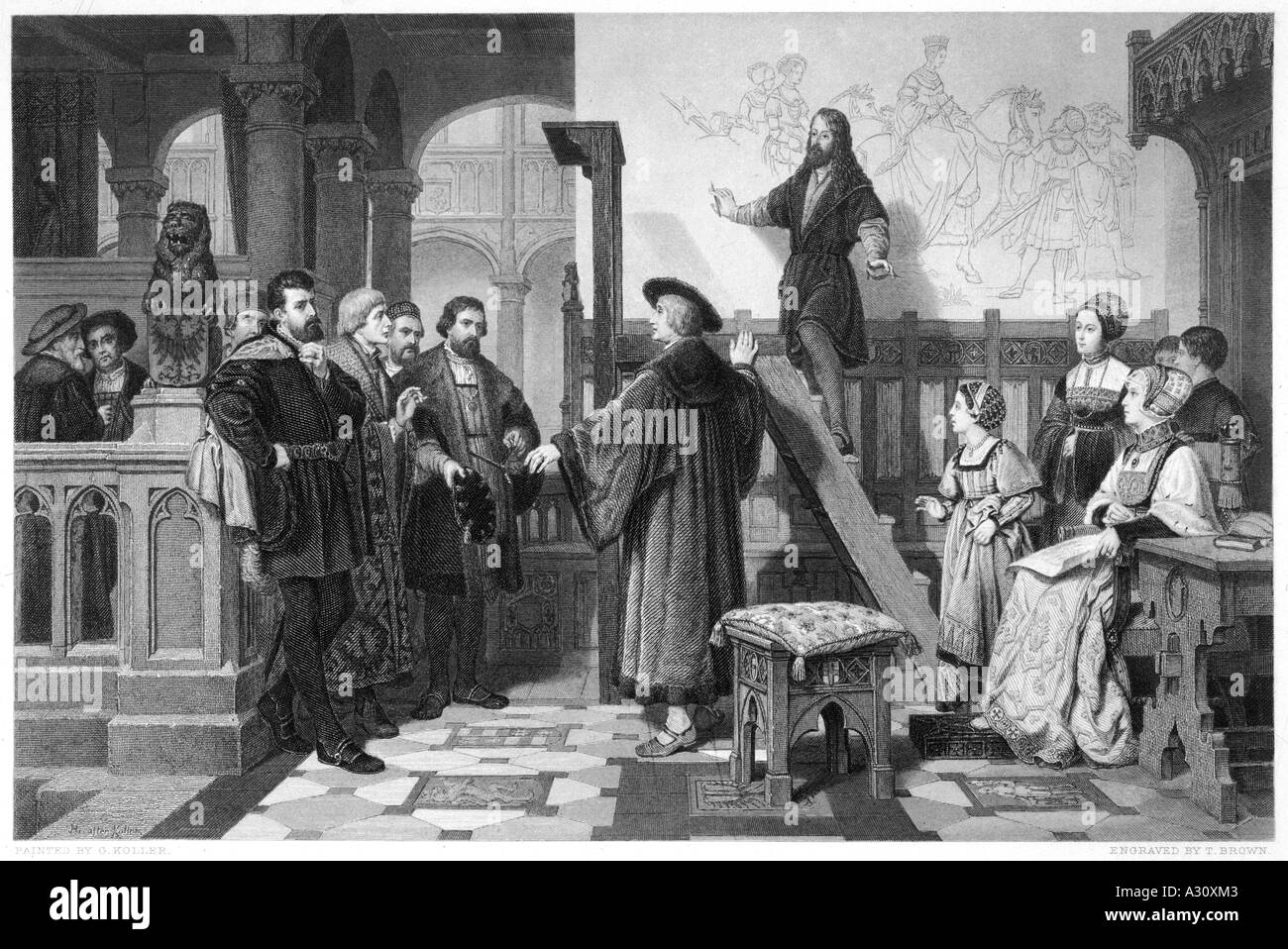 Dürer et Maximilian Banque D'Images