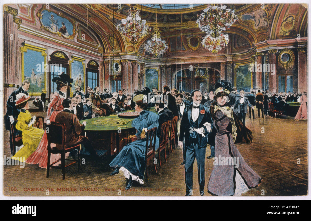 Ca Monte Carlo 1900 Banque D'Images