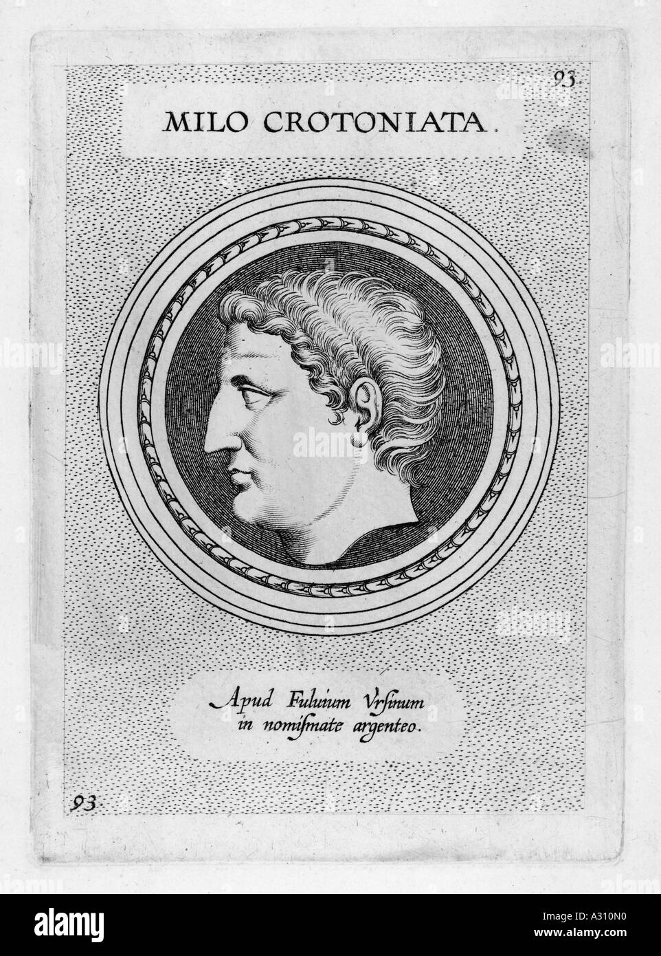 Milo de Crotona Coin Banque D'Images