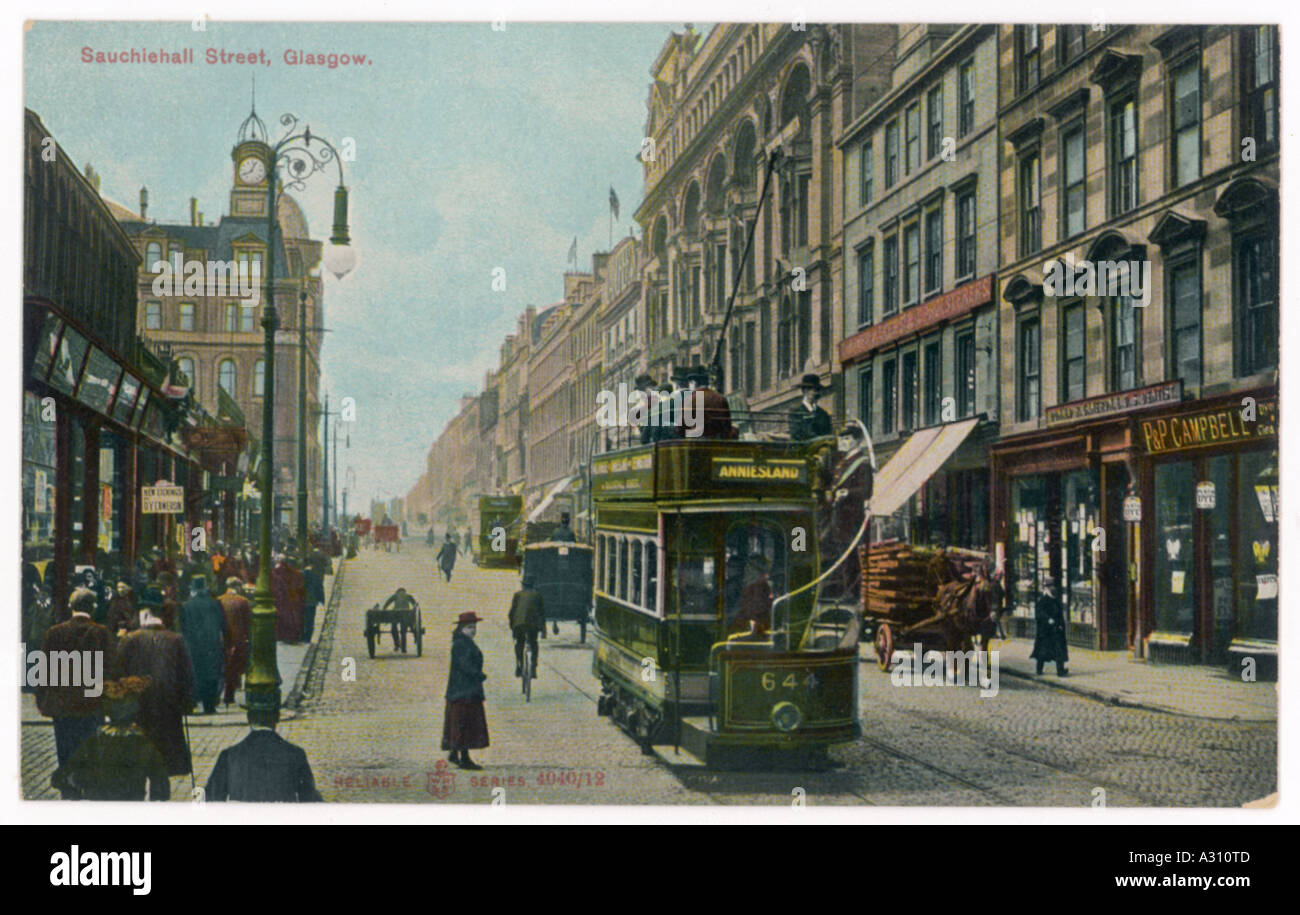 Sauchiehall St Glasgow Banque D'Images