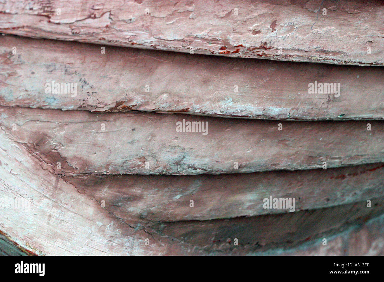 L'article de l'essuyé coque d'un bateau de pêche en bois Banque D'Images