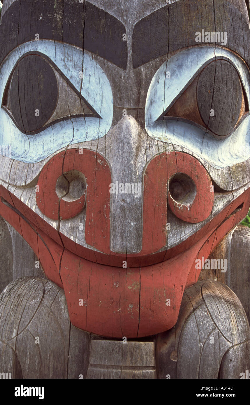 Totem, Vancover, Canada Banque D'Images