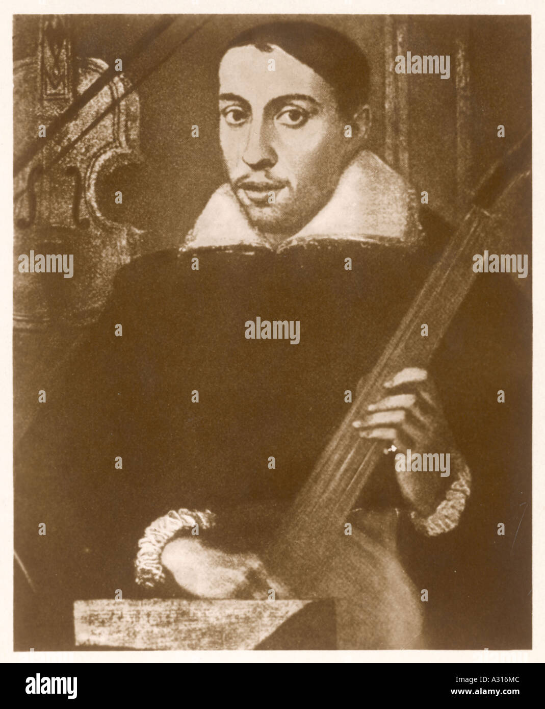 Carte postale Stradivarius Banque D'Images