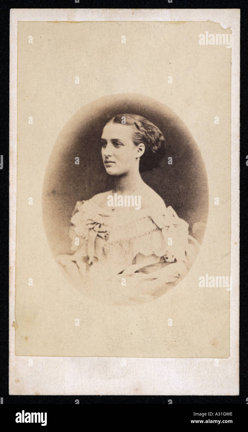 Alexandra Cdv ovale Banque D'Images