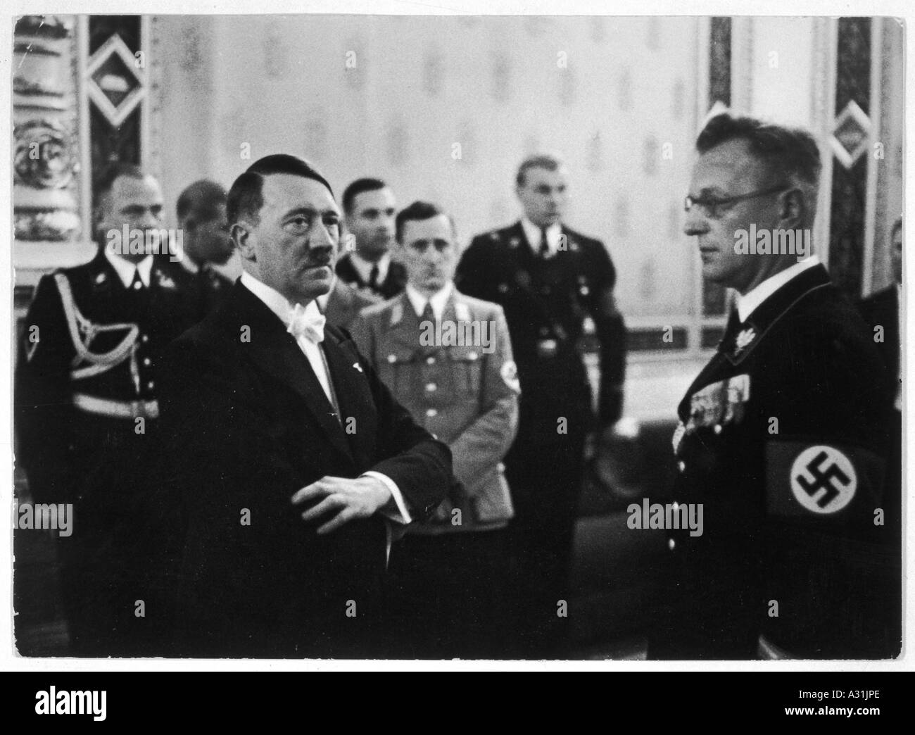 Hitler Nikolsburg 1938 Banque D'Images