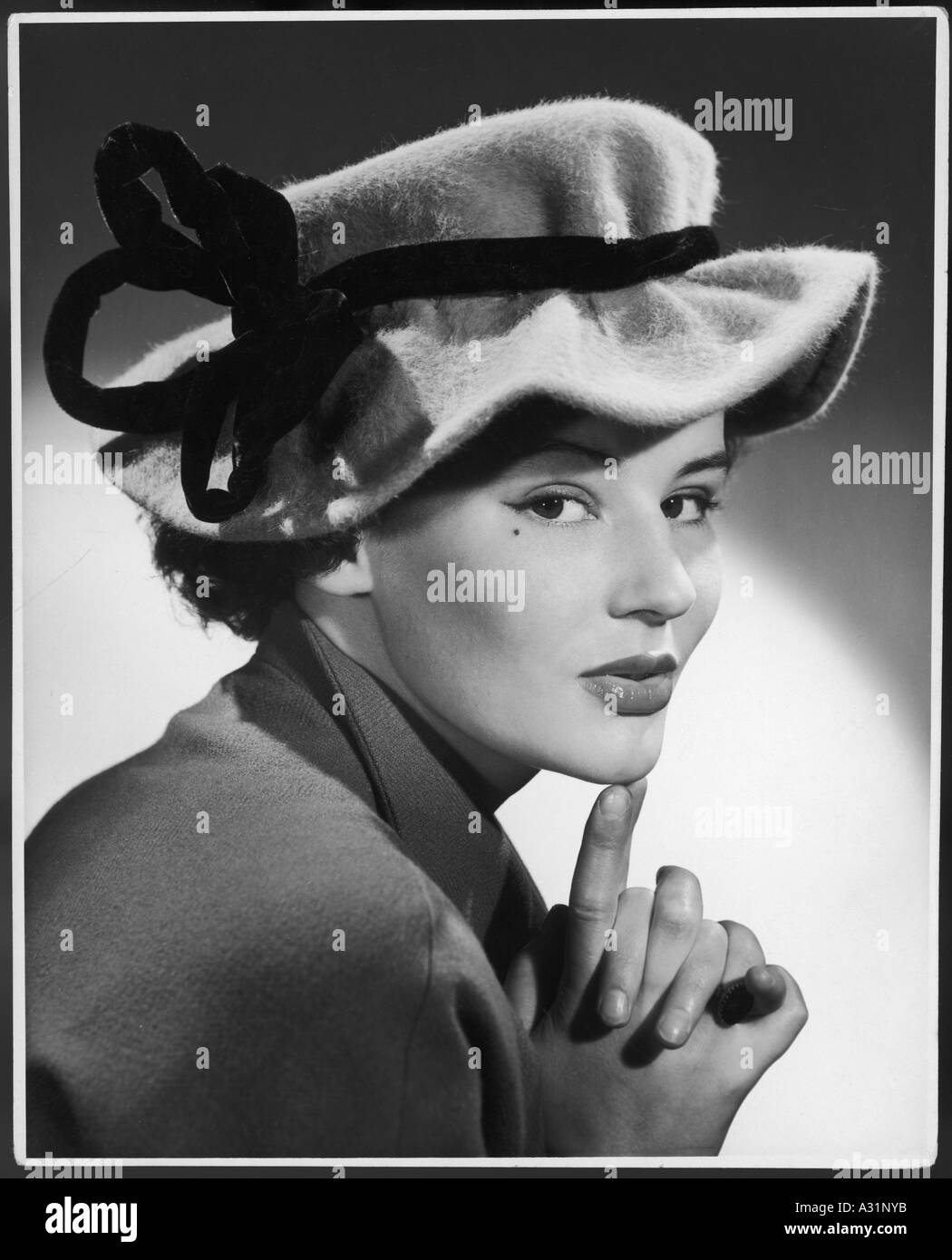 Des années 1950 à la mode Hat Banque D'Images