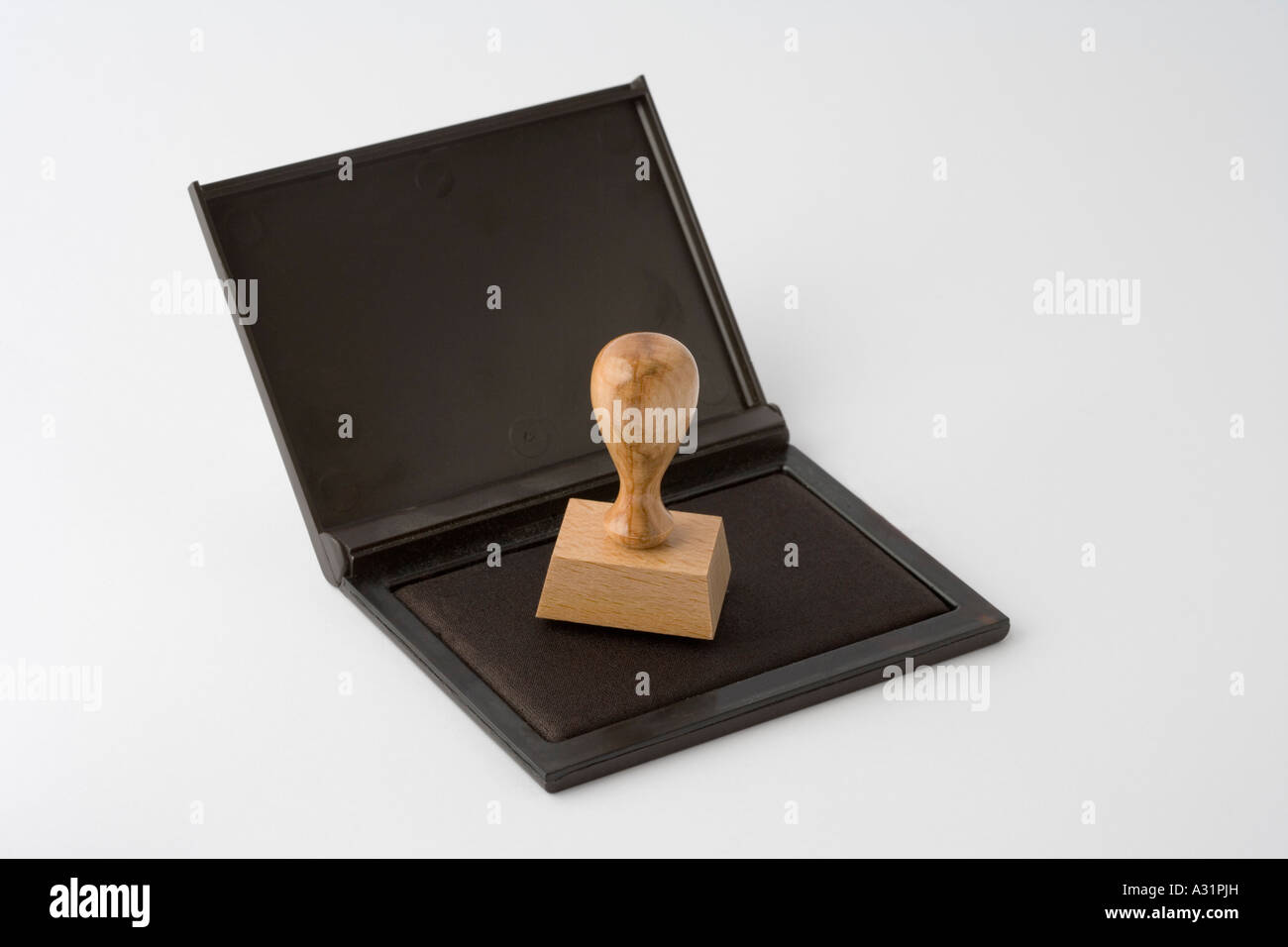 Timbre et tampon encreur Banque D'Images