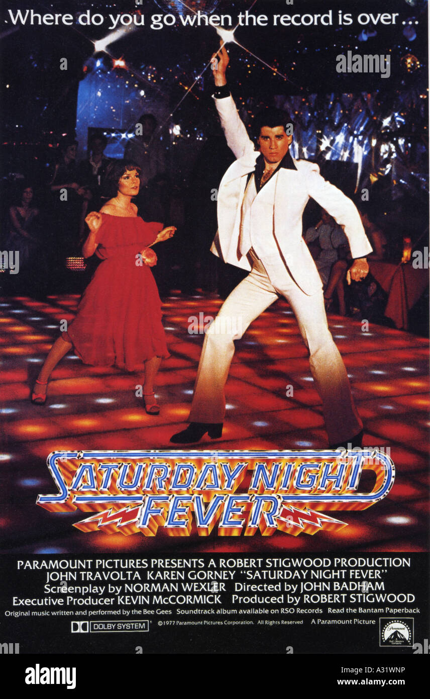 Travolta La Fièvre Du Samedi Soir Film La Fievre Du Samedi Soir Banque d'image et photos - Alamy