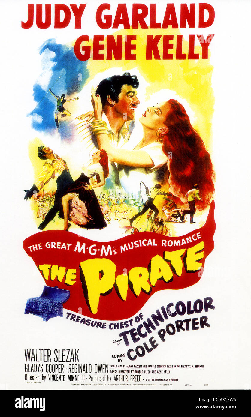 Le pirate affiche pour la comédie musicale de la MGM 1948 Banque D'Images