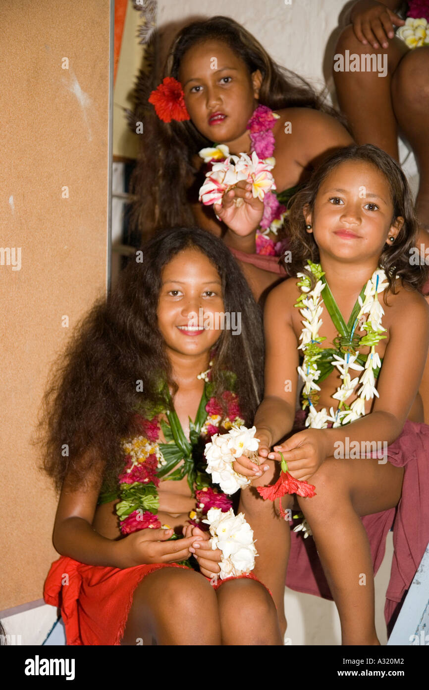 Tuamotu Takaroa Polynésie Française Editorial Utilisez uniquement Banque D'Images