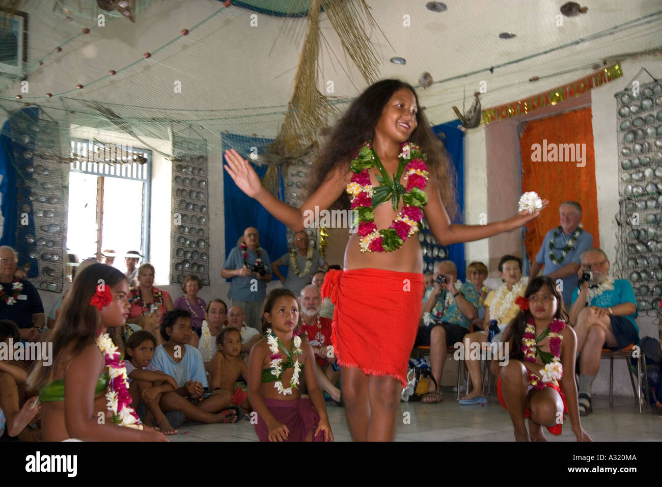 Tuamotu Takaroa Polynésie Française Editorial Utilisez uniquement Banque D'Images