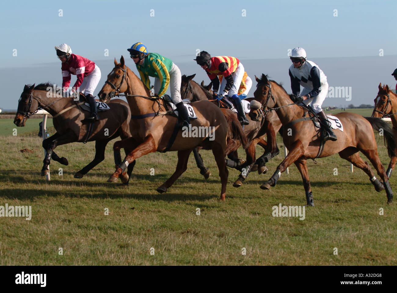 Heythrop Hunt Point à l'autre Dunthrop Chipping Norton Oxfordshire Banque D'Images