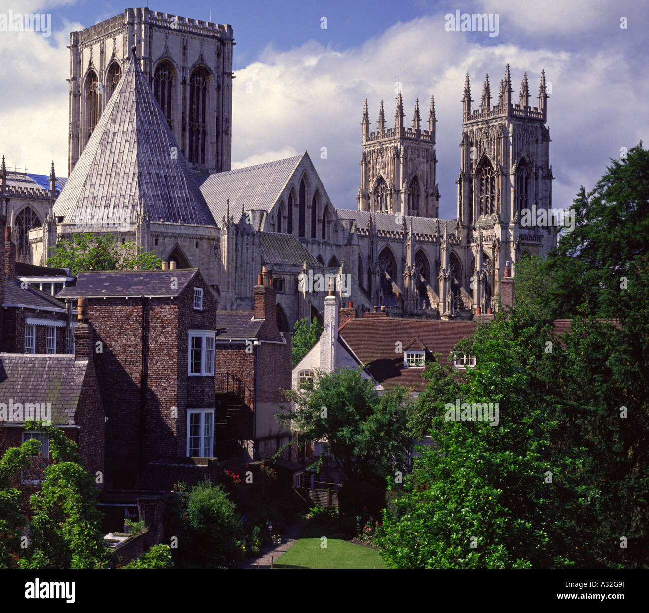 La cathédrale de York, York, Yorkshire, Angleterre, Royaume-Uni Banque D'Images