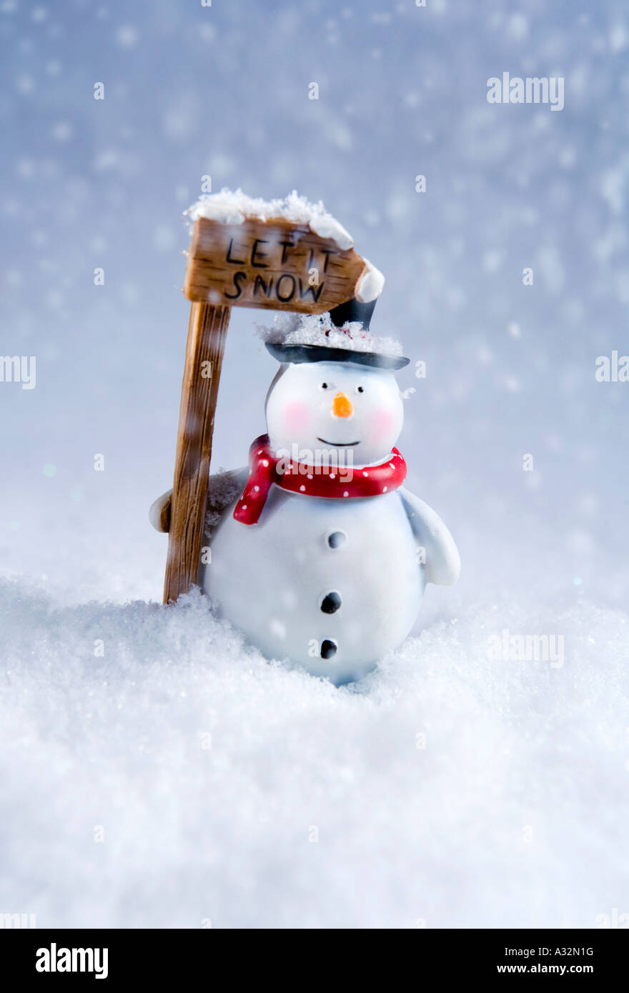 Le Snowman ornament Banque D'Images Le Snowman ornament Banque D'Images