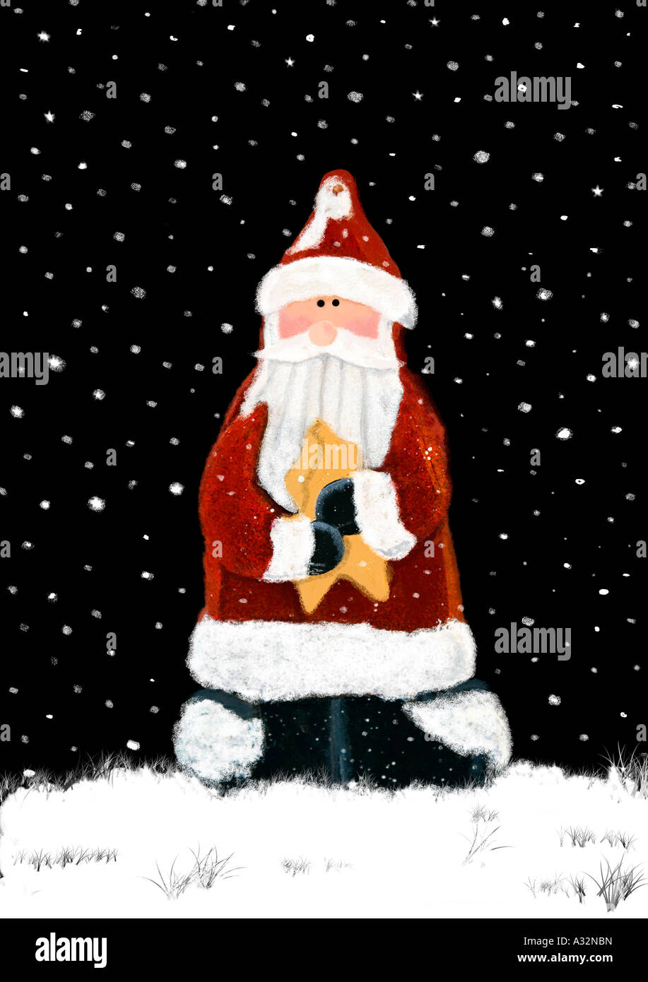 Santa illustration Banque D'Images