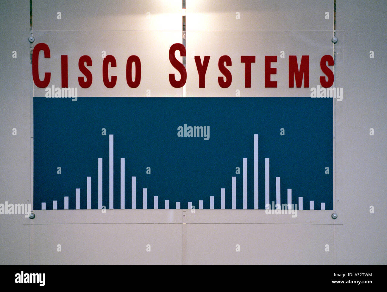 CeBIT 2005 - logo de la Cisco Systems GmbH, Hanovre, Allemagne Banque D'Images