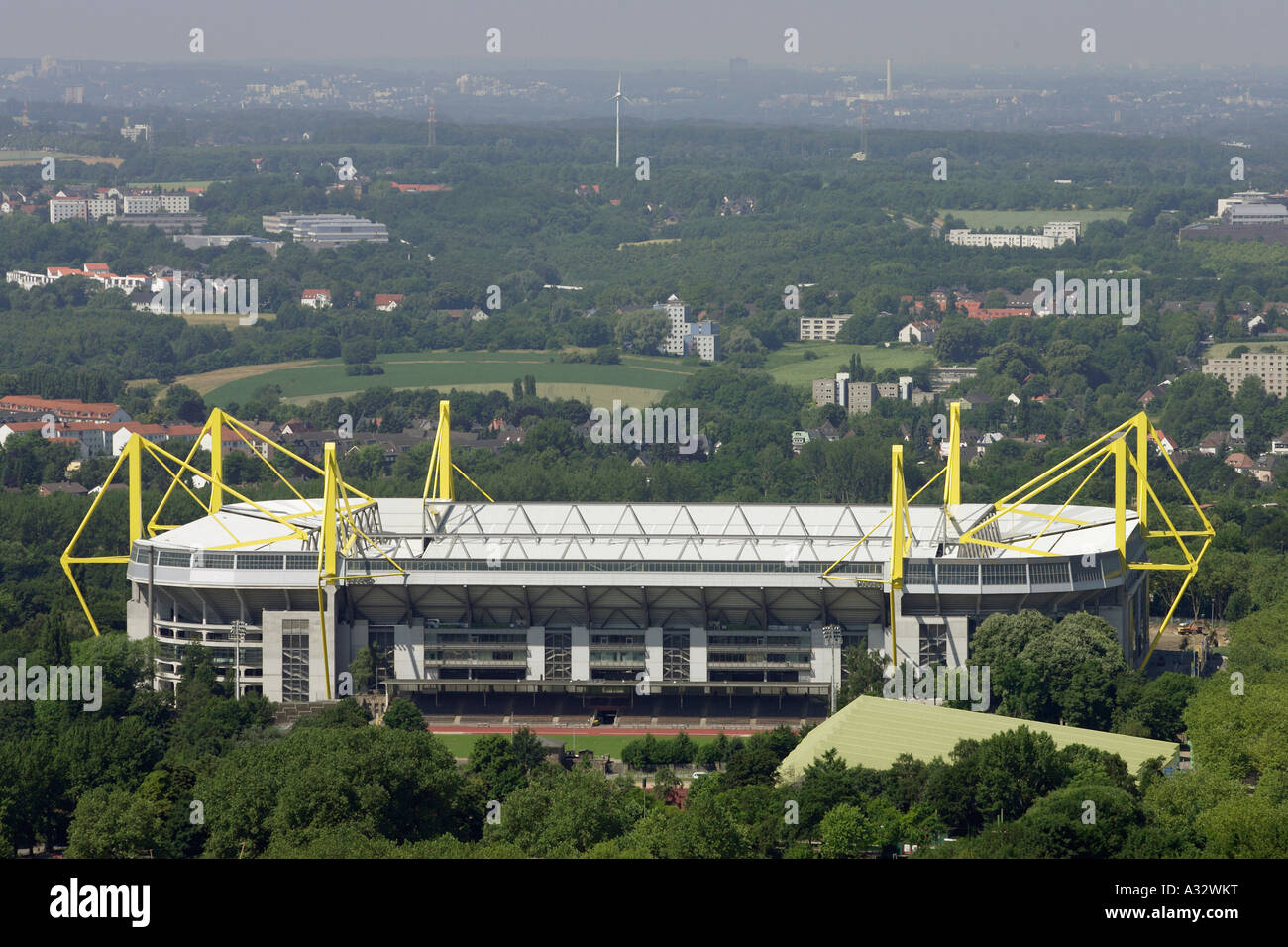Westfalenstadion de Dortmund, Allemagne Banque D'Images