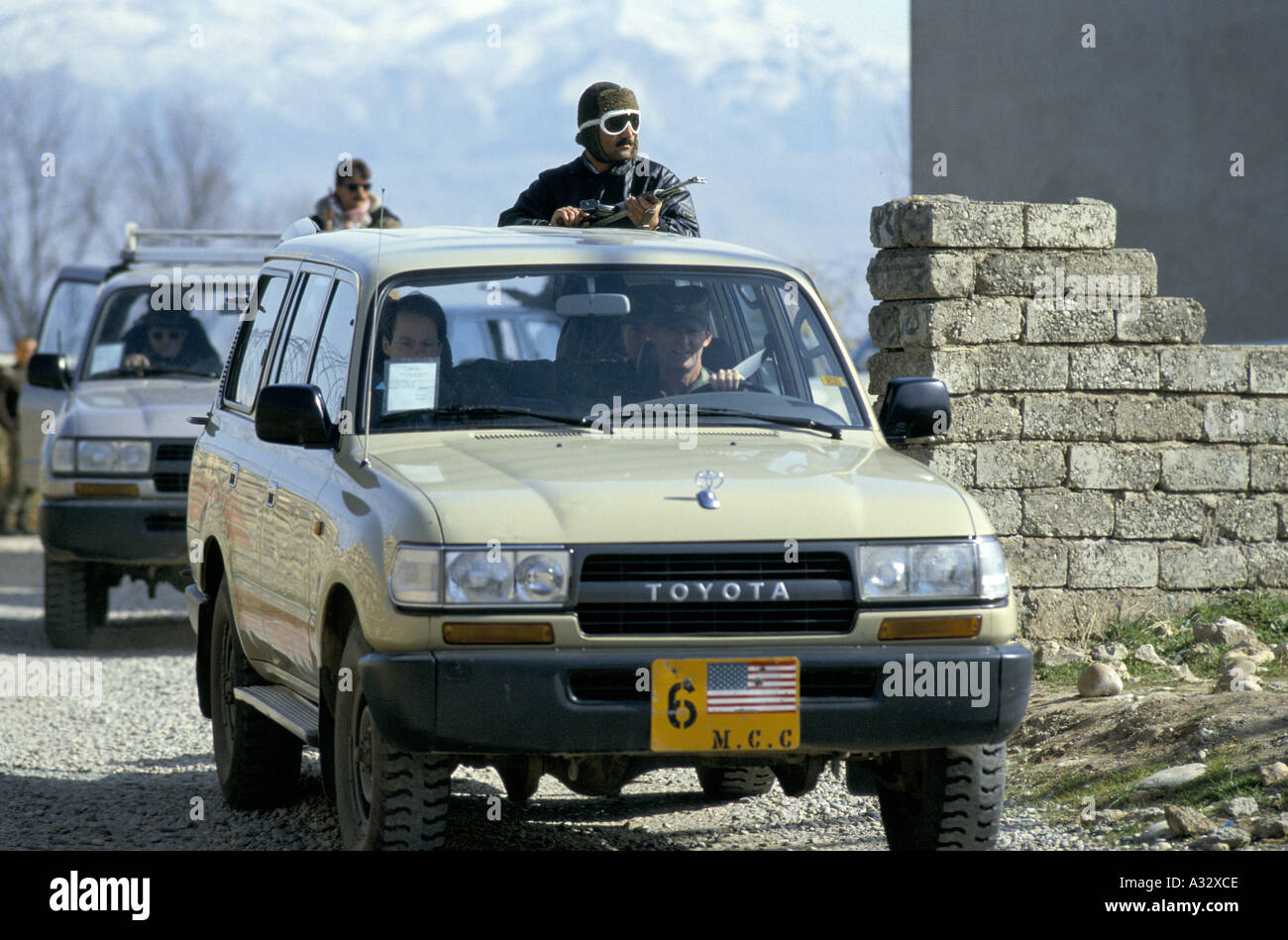 1993, l'armée américaine patrouillent la zone d'exclusion aérienne en Irak, Kurdistan Banque D'Images