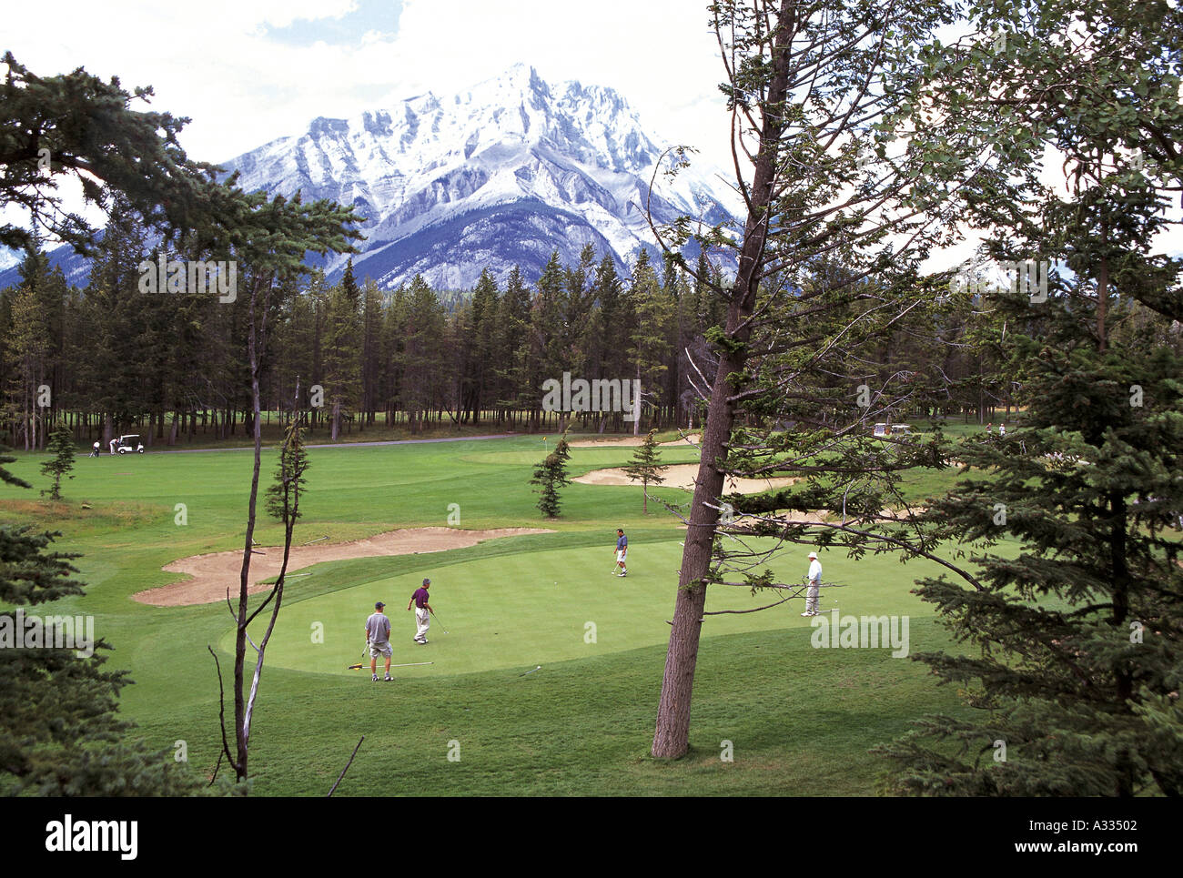 Golf de Banff Banque D'Images