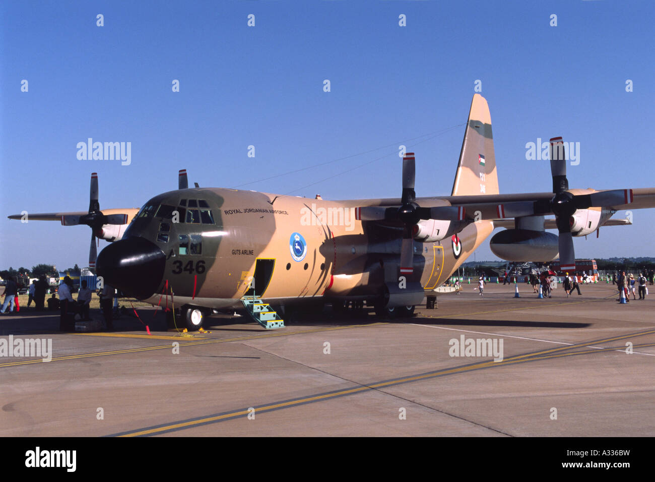 Lockheed C-130H Hercules utilisés par la Royal Jordanian Air Force. Banque D'Images