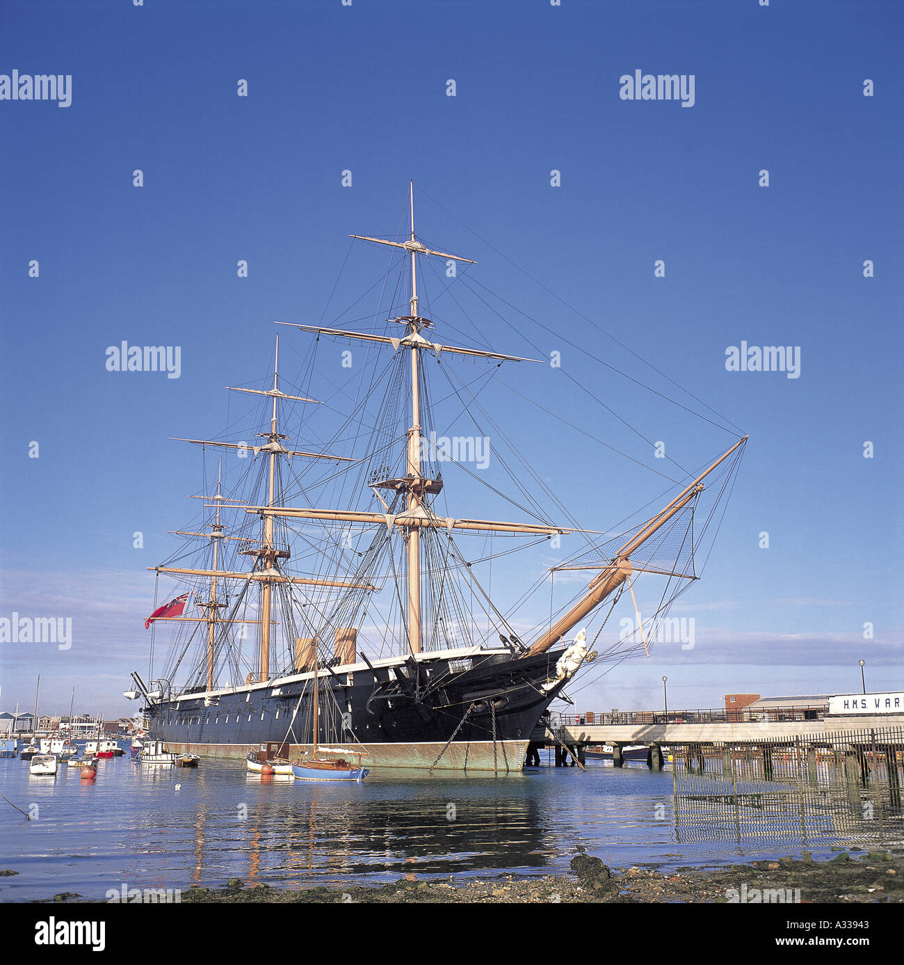 HMS Warrior Banque D'Images